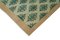 Green Oriental Antique Hand Knotted Vintage Rug, Image 4