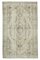 Beige Anatolian  Wool Hand Knotted Vintage Rug 1