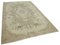 Beige Anatolian  Low Pile Hand Knotted Vintage Rug 2