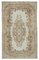 Orientalischer antiker handgeknüpfter Vintage Teppich in Beige 1