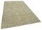 Beige Oriental Low Pile Hand Knotted Vintage Rug 2