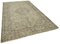 Beige Oriental Traditional Hand Knotted Vintage Rug 2