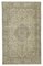 Beige Oriental Traditional Hand Knotted Vintage Rug 1