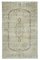 Tappeto vintage annodato a mano in lana anatolica beige, Immagine 1