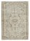 Beige Oriental Wool Hand Knotted Vintage Rug, Image 1