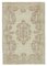 Beige Oriental Traditional Hand Knotted Vintage Rug 1