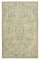 Beige Anatolian  Antique Hand Knotted Vintage Rug 1