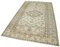 Tappeto vintage antico beige annodato a mano, beige, Immagine 3