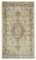 Beige Oriental Contemporary Hand Knotted Vintage Rug 1