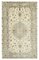 Beige Anatolian  Antique Hand Knotted Vintage Rug 1