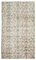 Beige Oriental Traditional Hand Knotted Vintage Rug 1