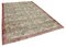 Tappeto vintage antico beige annodato a mano, beige, Immagine 2