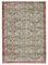 Vintage Beige Oriental Hand Knotted Rug 1