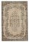 Beige Anatolischer Handgeknüpfter Traditioneller Vintage Teppich 1