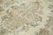 Alfombra anatolia antigua beige vintage tejida a mano, Imagen 5