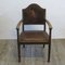 Fauteuil Art Nouveau Vintage en Cuir 6