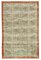 Beige Anatolian  Wool Hand Knotted Large Vintage Rug 1