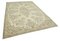 Tapis Vintage Beige Fait Main en Laine, Turquie 2