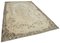 Beige Anatolian  Low Pile Hand Knotted Large Vintage Rug 2