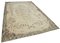 Beige Anatolian  Low Pile Hand Knotted Large Vintage Rug, Image 2