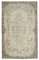 Beige Anatolian  Low Pile Hand Knotted Large Vintage Rug, Image 1
