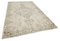 Beige Oriental Wool Hand Knotted Large Vintage Rug, Image 2