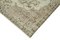 Beige Anatolian  Low Pile Hand Knotted Large Vintage Rug, Image 4