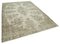 Beige Anatolian  Low Pile Hand Knotted Large Vintage Rug, Image 2