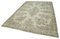 Beige Anatolian  Low Pile Hand Knotted Large Vintage Rug, Image 3