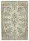 Beige Anatolian  Low Pile Hand Knotted Large Vintage Rug, Image 1