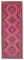 Pink Anatolian  Traditional Hand Knotted Overdyed Runner Rug 1