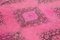 Alfombra de pasillo anónima rosa anatolia tejida a mano, Imagen 5