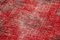 Tappeto Red antico antico con motivo a mano sovratinto, Immagine 5