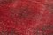 Roter Handgeknüpfter Oriented Overbeded Läufer Teppich 5