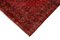 Roter anatolischer antiker Handgeknüpfter Überfärbter Läufer Teppich 4
