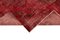 Red Anatolian  Wool Hand Knotted Overdyed Runner Rug, Image 6