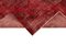 Roter Handgewebter Anatolischer Teppich aus Wolle und Eingefärbten Läufer 6