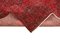 Alfombra de pasillo anodizada decorativa Anatolian en rojo tejida a mano, Imagen 6