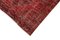 Roter anatolischer dekorativer Hand geknüpfter überfärbter Läufer-Teppich 4
