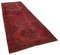 Roter anatolischer dekorativer Hand geknüpfter überfärbter Läufer-Teppich 2