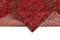 Anatolischer Roter Handgeknüpfter Überfärbter Läufer Teppich, 1950er 6