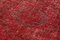 Anatolischer Roter Handgeknüpfter Überfärbter Läufer Teppich, 1950er 5