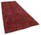 Anatolischer Roter Handgeknüpfter Überfärbter Läufer Teppich, 1950er 2