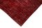 Alfombra de pasillo oriental de lana tejida a mano en rojo, Imagen 4