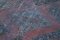 Alfombra de pasillo turquesa morada hecha a mano de lana turquesa, Imagen 5