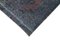 Handgemachter türkiser Überfärbter Teppich aus türkisfarbenem Wollstoff 4