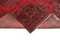 Tappeto decorativo anatolico rosso con decorazione a mano sovratinto, Immagine 6