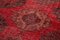 Tappeto decorativo anatolico rosso con decorazione a mano sovratinto, Immagine 5