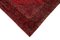 Roter anatolischer dekorativer Hand geknüpfter überfärbter Läufer-Teppich 4