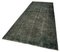 Black Anatolian  Contemporary Hand Knotted Overdyed Runner Rug, Image 3